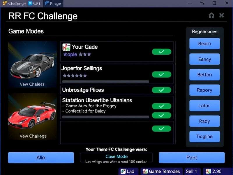 RR FC Challenge Game Modes